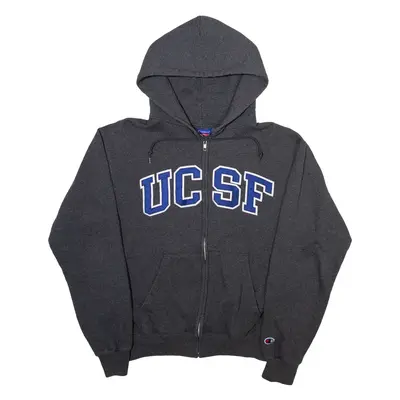 CHAMPION UCSF Mens Grey Hoodie Full Zip S