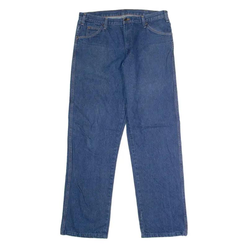 DICKIES Mens Jeans Blue Regular Straight W38 L34