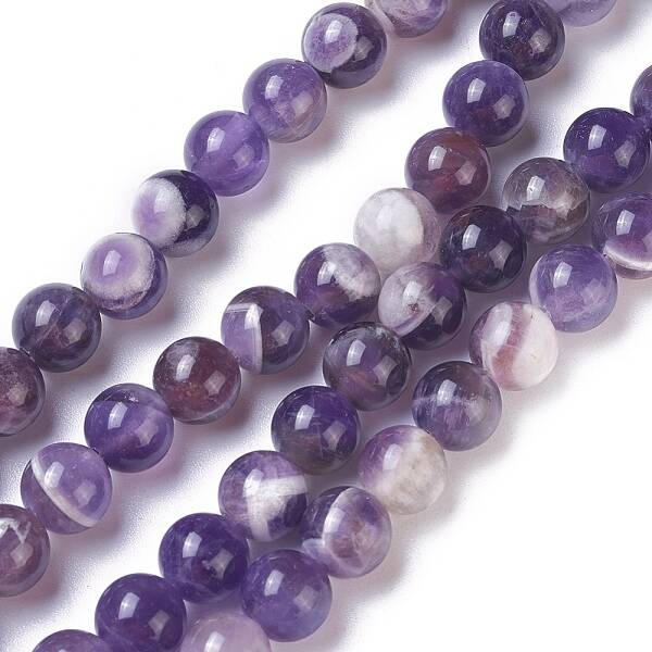 Natural Chevron Amethyst Beads Strands