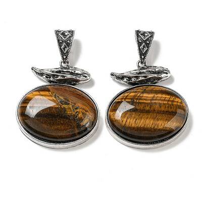 Natural Tiger Eye Pendants