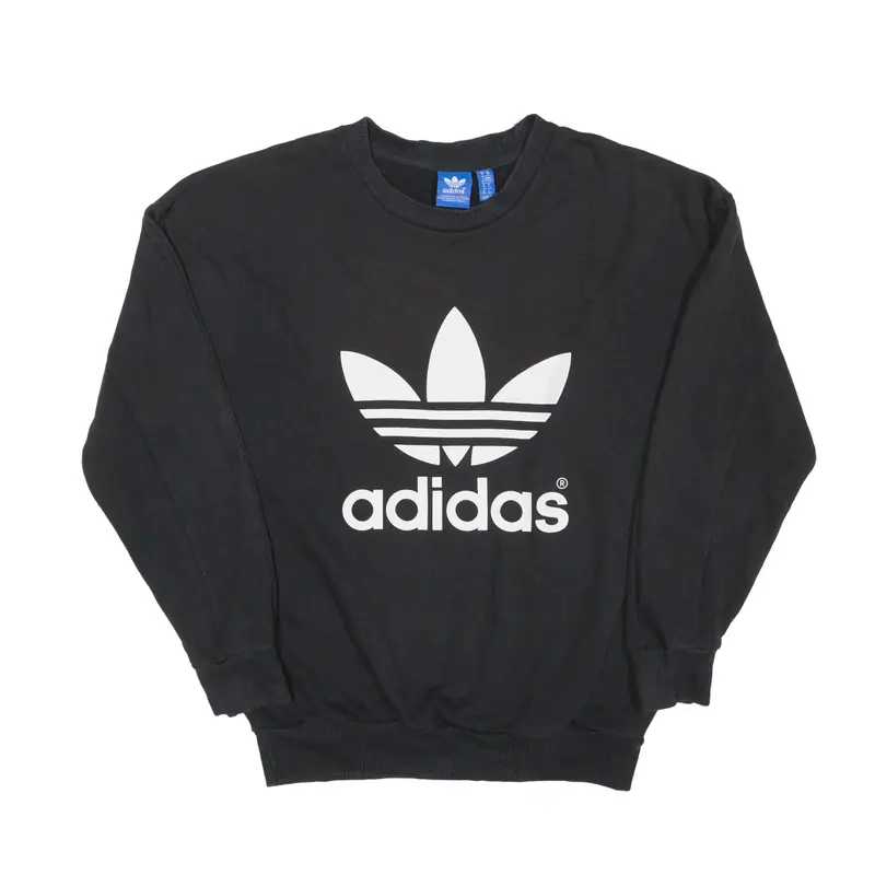 ADIDAS Sweatshirt Black Womens UK 6