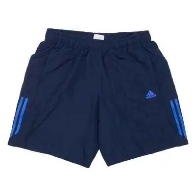 ADIDAS Mesh Lining Mens Sports Shorts Blue Relaxed L W32