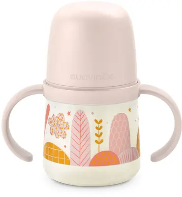 Suavinex Dreams First Baby Bottle with Handles Pink 6 Months+ 150ml