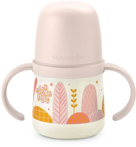 Suavinex Dreams First Baby Bottle with Handles Pink 6 Months+ 150ml