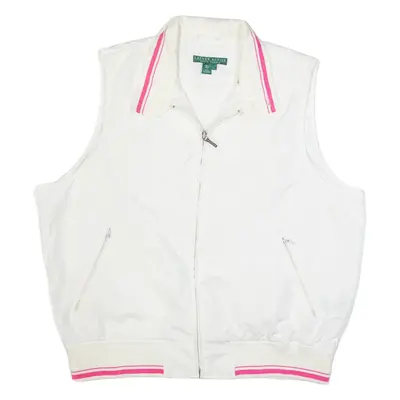 LAUREN RALPH LAUREN Womens Gilet White L