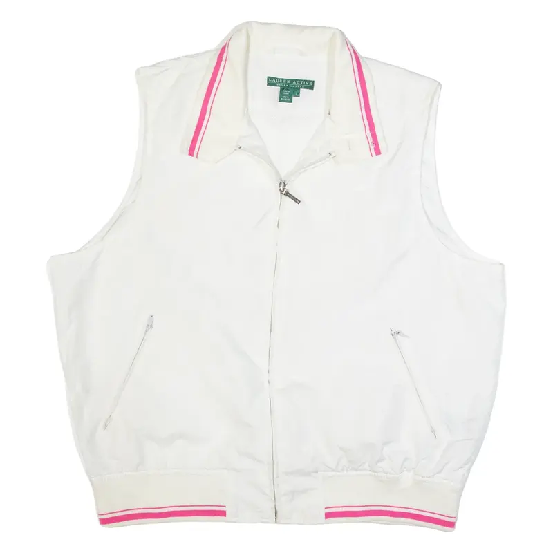 LAUREN RALPH LAUREN Womens Gilet White L