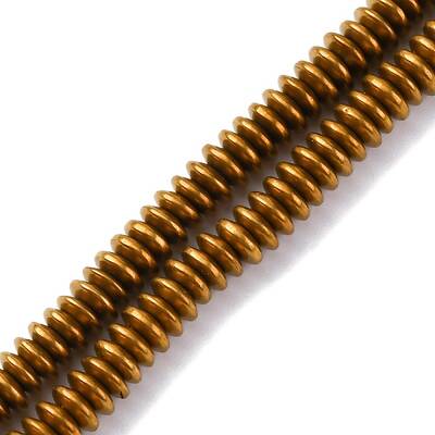 Electroplated Non-magnetic Hematite Beads Strands