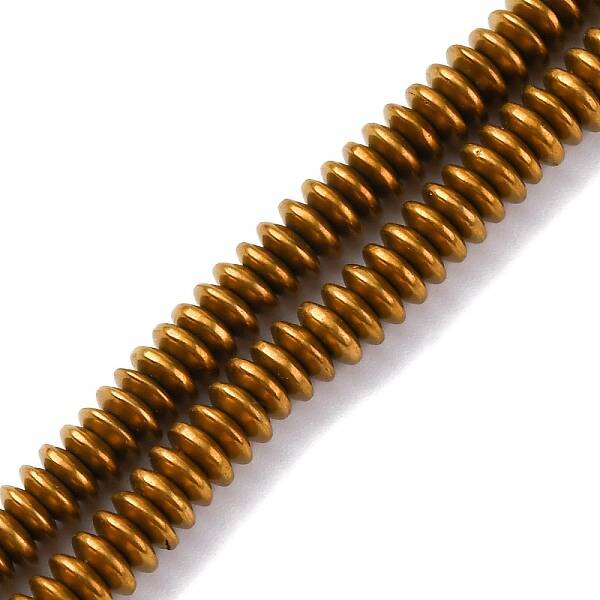 Electroplated Non-magnetic Hematite Beads Strands
