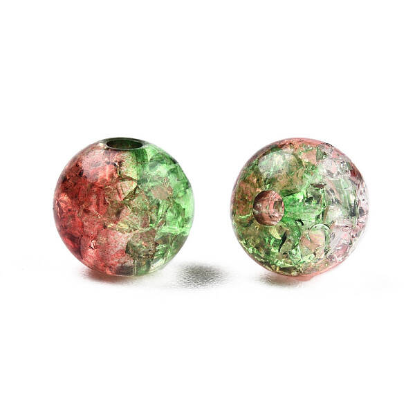 Transparent Crackle Acrylic Beads