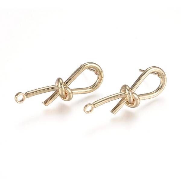 Brass Stud Earring Findings
