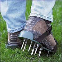 Garden Lawn Aeration Shoes with Spikes, Lawn Aeration Shoes, Self-leveling Epoxy Garden Tools, Ergonomic Lawn Aerator Shoes f...