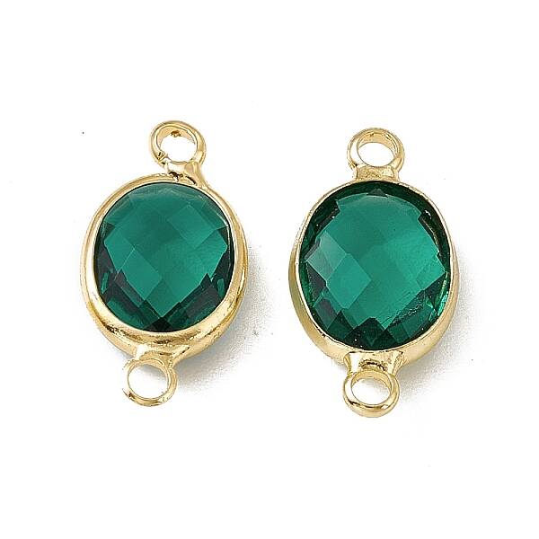 Transparent K9 Glass Connector Charms