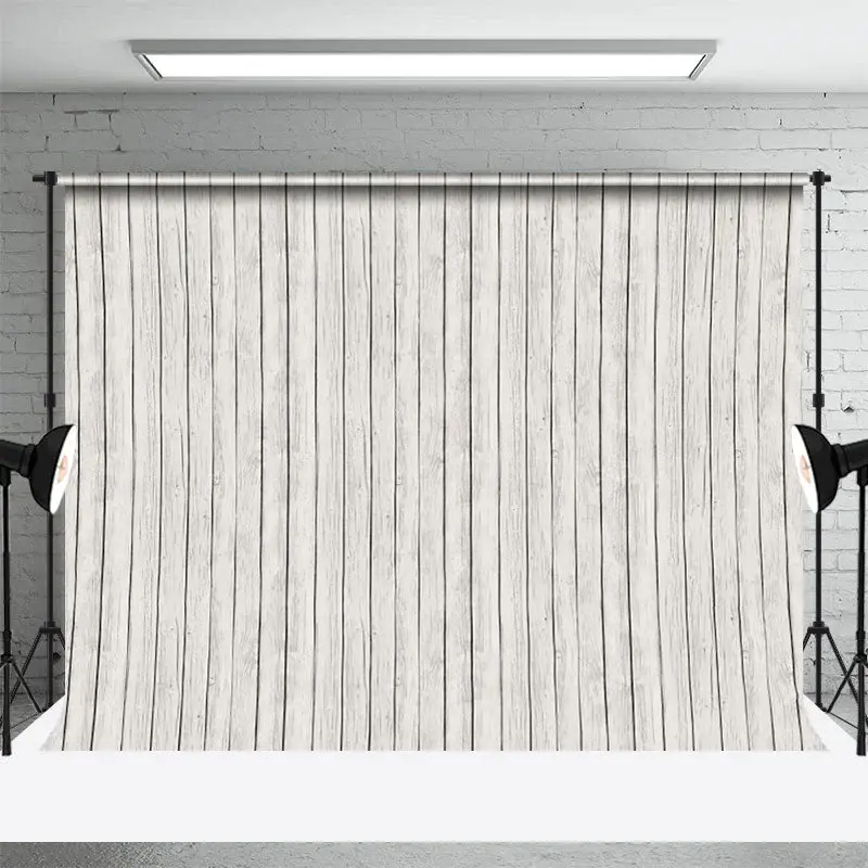 White Wooden Vertical Grain Photoshoot Backdrop - Aperturee