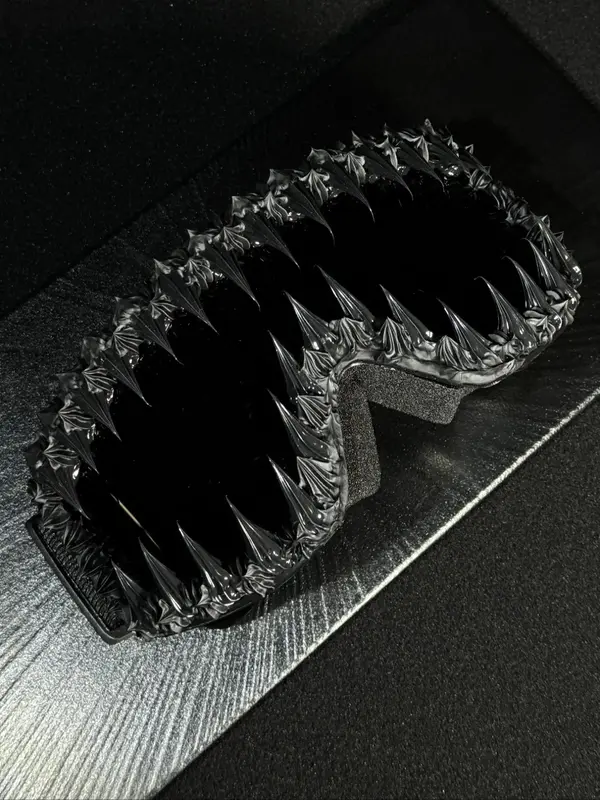 Punk Style Irregular Shaped Sunglasses, Trendy Windproof Ski Goggles, Fashion Accessories for Men & Women for Outdoor Activit...