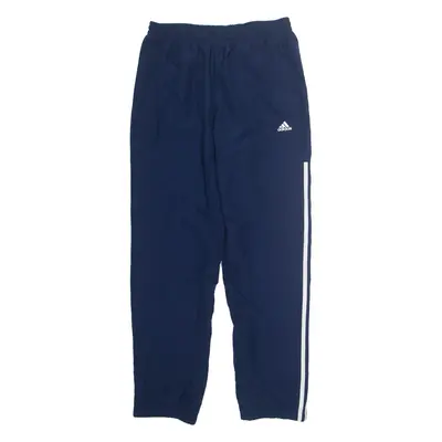 ADIDAS Mens Track Pants Blue Tapered M W30 L30