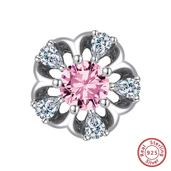 Rhodium Plated 925 Sterling Silver Beads