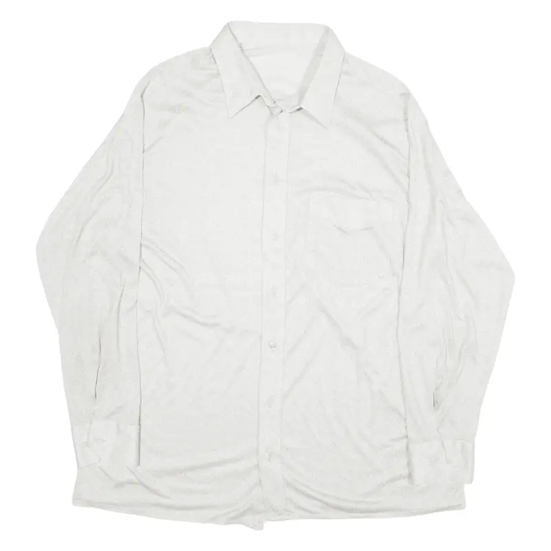 Shirt Grey Geometric Long Sleeve Mens L