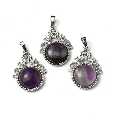 Natural Amethyst Pendants