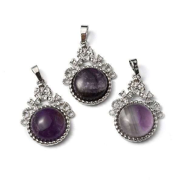 Natural Amethyst Pendants