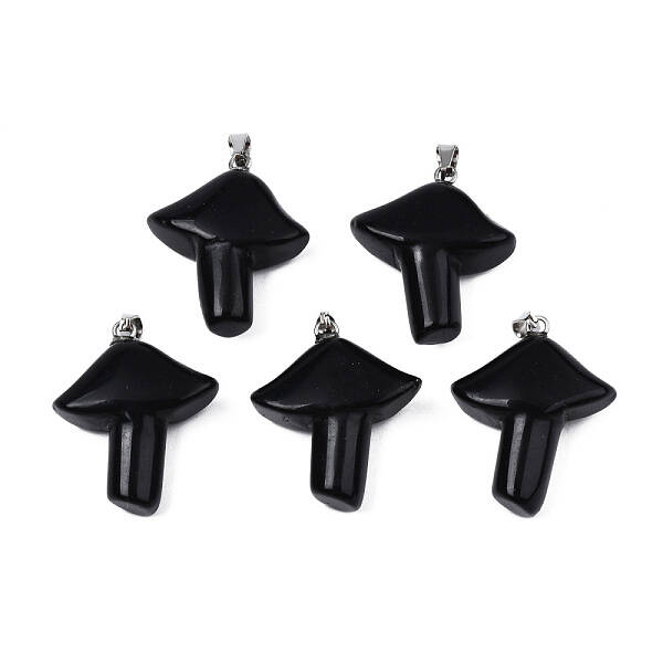 Natural Obsidian Pendants