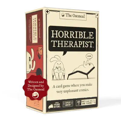 Horrible Therapist by Exploding Kittens: Base Edition 3-8 Players - Ages 17+ - 15 Minutes to Play - Party Game, Family Game N...
