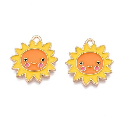 Thanksgiving Day Theme Alloy Enamel Pendants