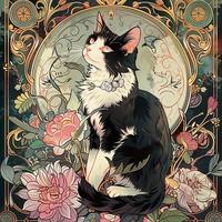 Cat Pattern DIY Diamond Arts Colorful Painting Kit, 5D Diamond Arts Colorful Painting Kit, Wall Art Decor for Home Living Roo...