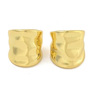 Rack Plating Brass Cuff Earrings