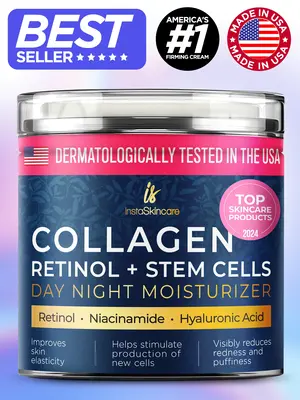 Collagen Retinol & Stem Cells Face Moisturizers Rejuvenating Skin Aging Support, Anti Aging Cream Hydrate Hydrating Moisture ...