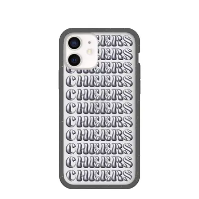 Clear Cheers iPhone 12/ iPhone 12 Pro Case With Black Ridge