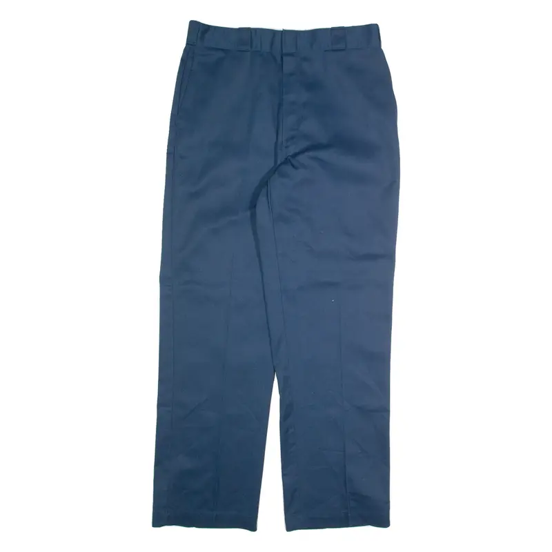 DICKIES Chino Mens Trousers Blue Regular Straight W34 L32