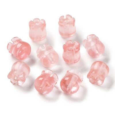 Cherry Quartz Glass Beads