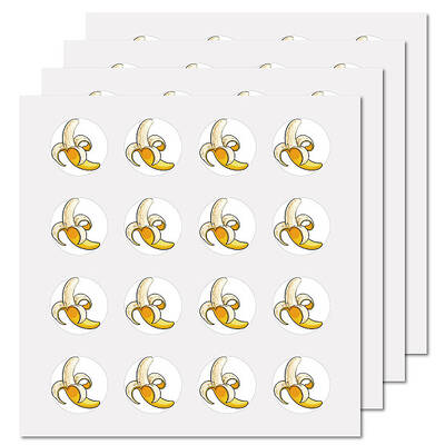 8 Sheets Plastic Waterproof Self-Adhesive Picture Stickers