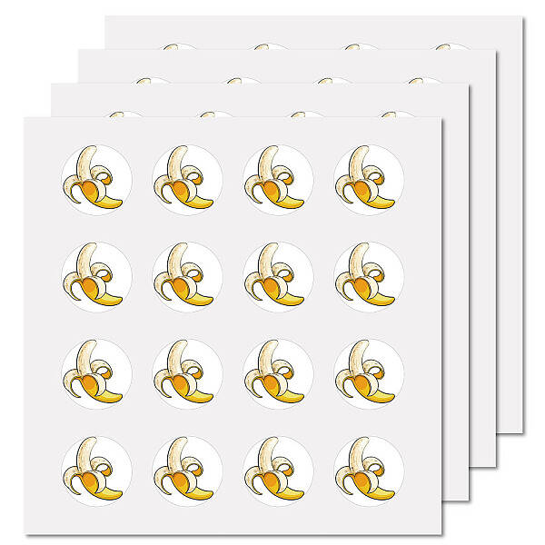 8 Sheets Plastic Waterproof Self-Adhesive Picture Stickers