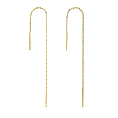 14K Gold Drop Earrings