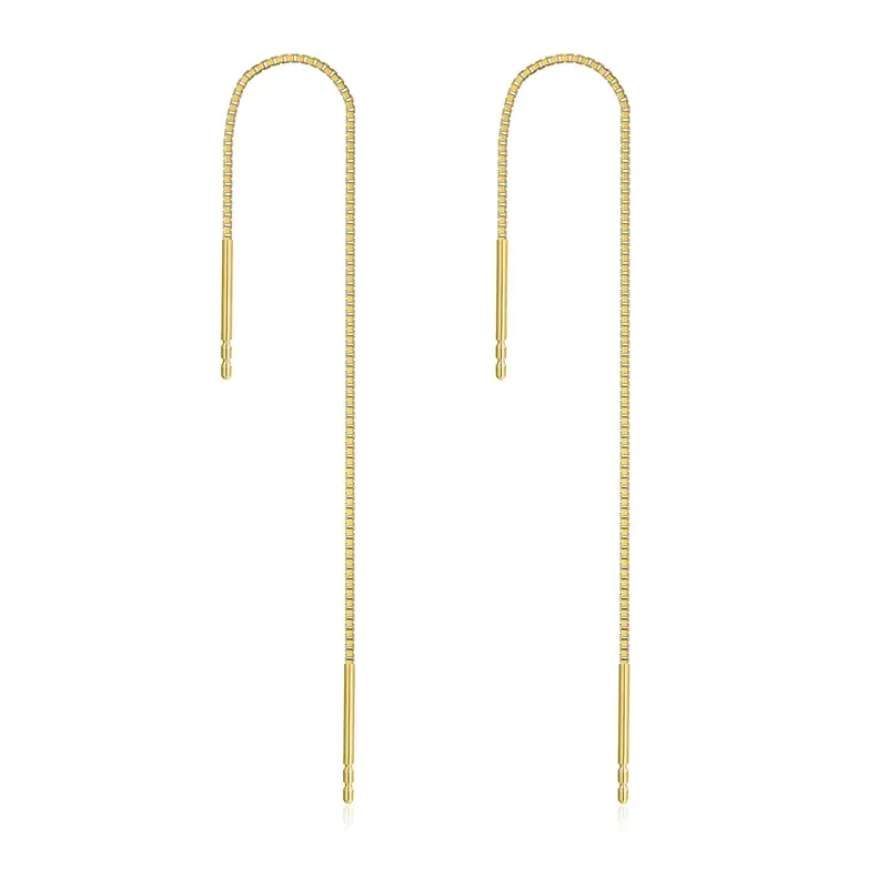 14K Gold Drop Earrings