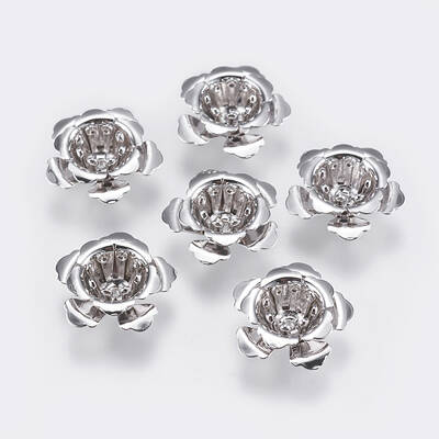 5-Petal Brass Bead Caps