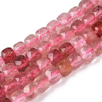 Natural Strawberry Quartz Beads Strands