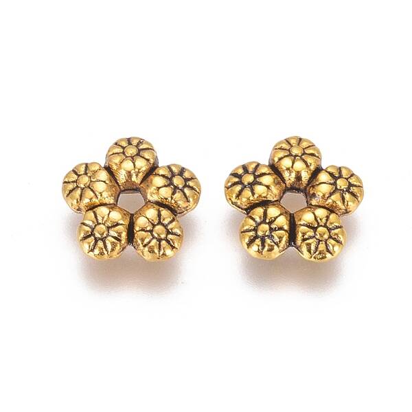 Tibetan Style Alloy Spacer Beads