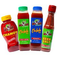 Chelada Mix Bundle 4pcs (Chile Limon & Redmato) - Sr. Michelado - Bottle Chile Limon, Redmato, Beer Salt Chile Limon, Chamoy ...