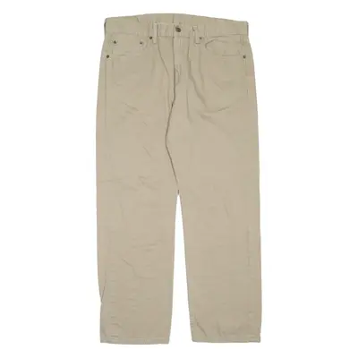 LEVI'S Mens Trousers Beige Regular Straight W36 L30