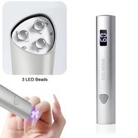 Handheld UV Nail Lamp For Gel Nails 3 Beads USB Nail Light Flashlight for Home DIY Manicure