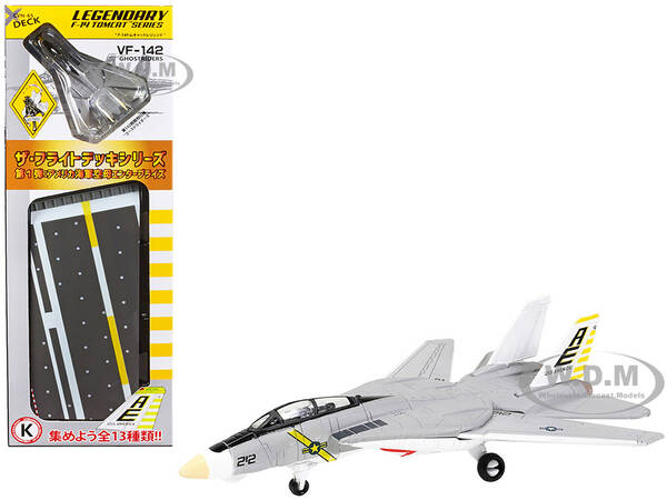 Grumman F-14B Tomcat Fighter Aircraft VF-142 Ghostriders and Section K of USS Enterprise (CVN-65) Aircraft Carrier Display ...