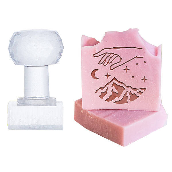 Clear Acrylic Soap Stamps with Big Handles