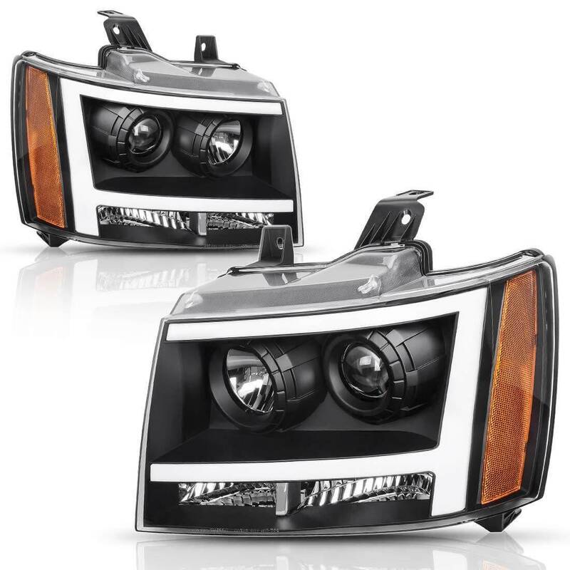 YITAMOTOR® LED DRL Projector 2007-2013 Chevy Avalanche / Suburban / Tahoe Headlight Assembly