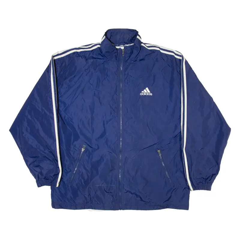 ADIDAS Mens Track Jacket Blue L