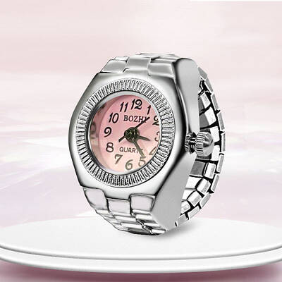 201 Stainless Steel Stretch Watchband Finger Ring Watches