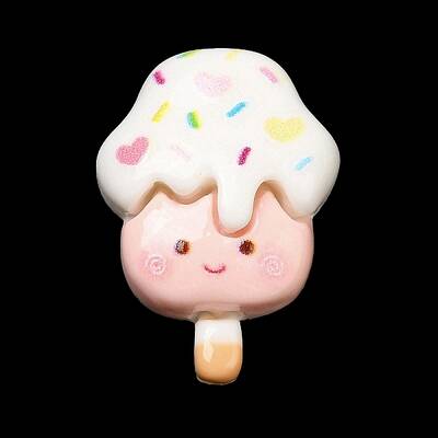 Cartoon Opaque Resin Cabochons