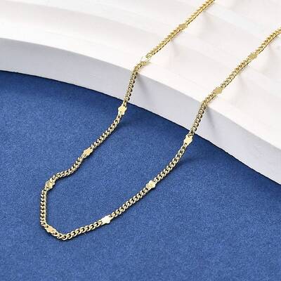 2MM Brass Star Twisted Chain Necklaces