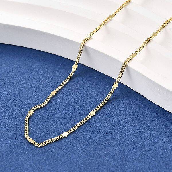 2MM Brass Star Twisted Chain Necklaces